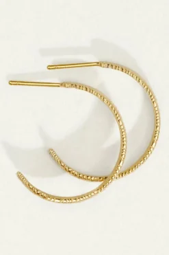 AGAVE HOOP EARRING GOLD