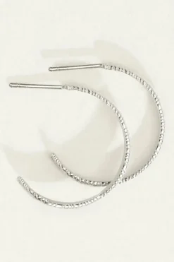 AGAVE HOOP EARRING SILVER