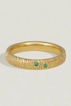 AGAVE RING EMERALD GOLD