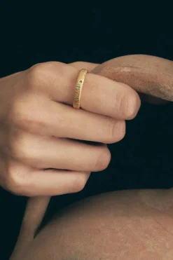 AGAVE RING EMERALD GOLD