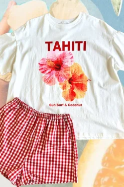 Amalfi Red Gingahm Short
