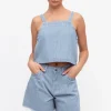 Amalfi Stripe Singlet Denim
