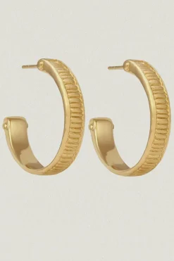 Arete Hoops Gold Vermeil