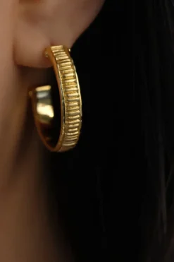 Arete Hoops Gold Vermeil