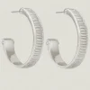 Arete Hoops Sterling Silver