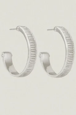 Arete Hoops Sterling Silver