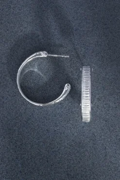 Arete Hoops Sterling Silver