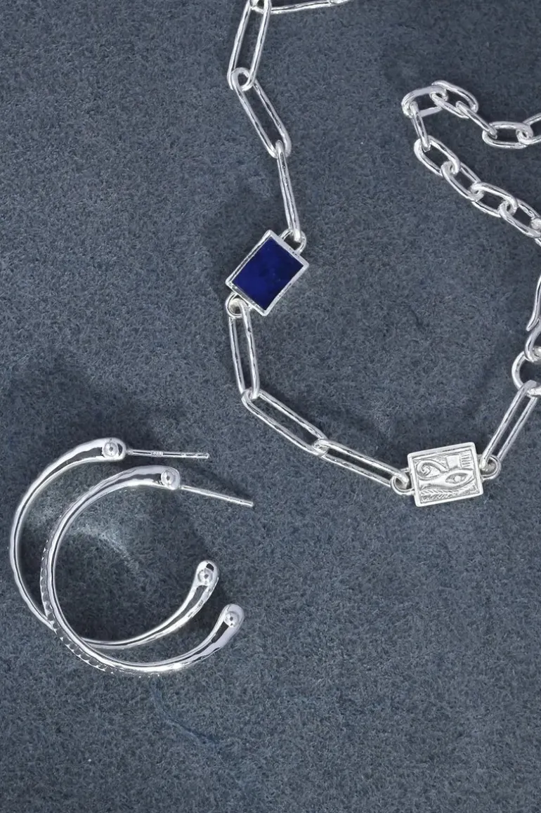 Arete Hoops Sterling Silver