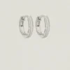 Arete Huggies Sterling Silver