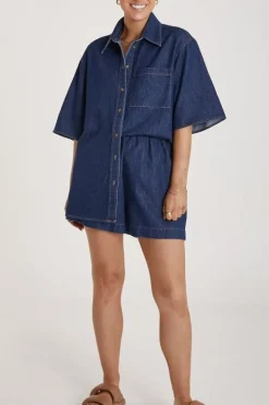 Arlo Denim Shirt - Dark Blue