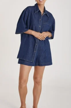 Arlo Denim Shirt - Dark Blue