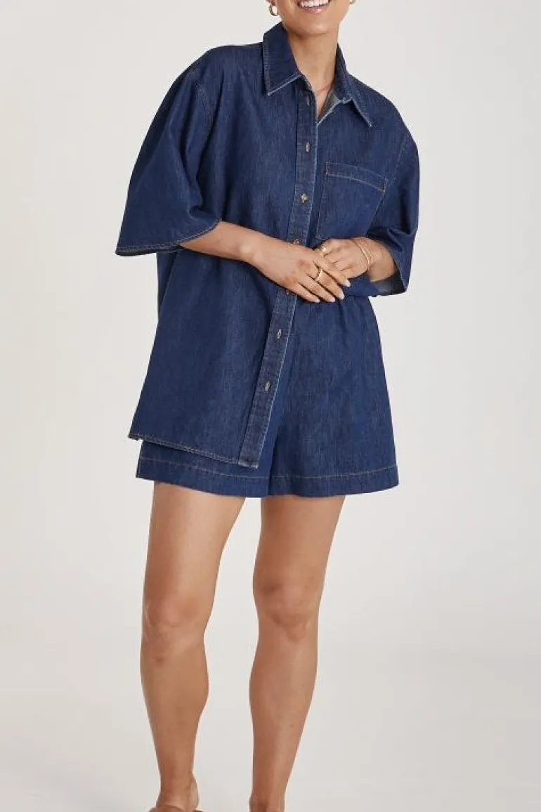 Arlo Denim Shirt - Dark Blue