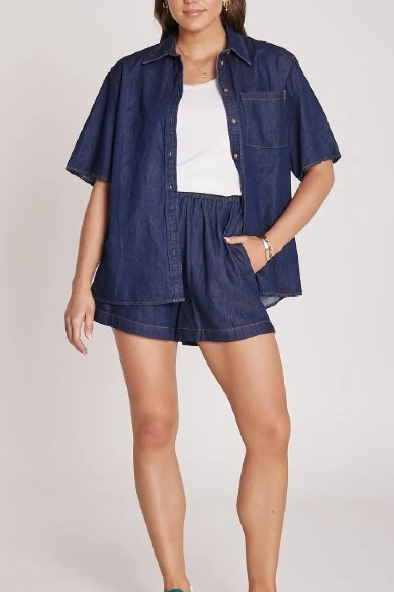 Arlo Denim Shirt - Dark Blue