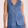 Arlo Denim Vest - Heritage Blue