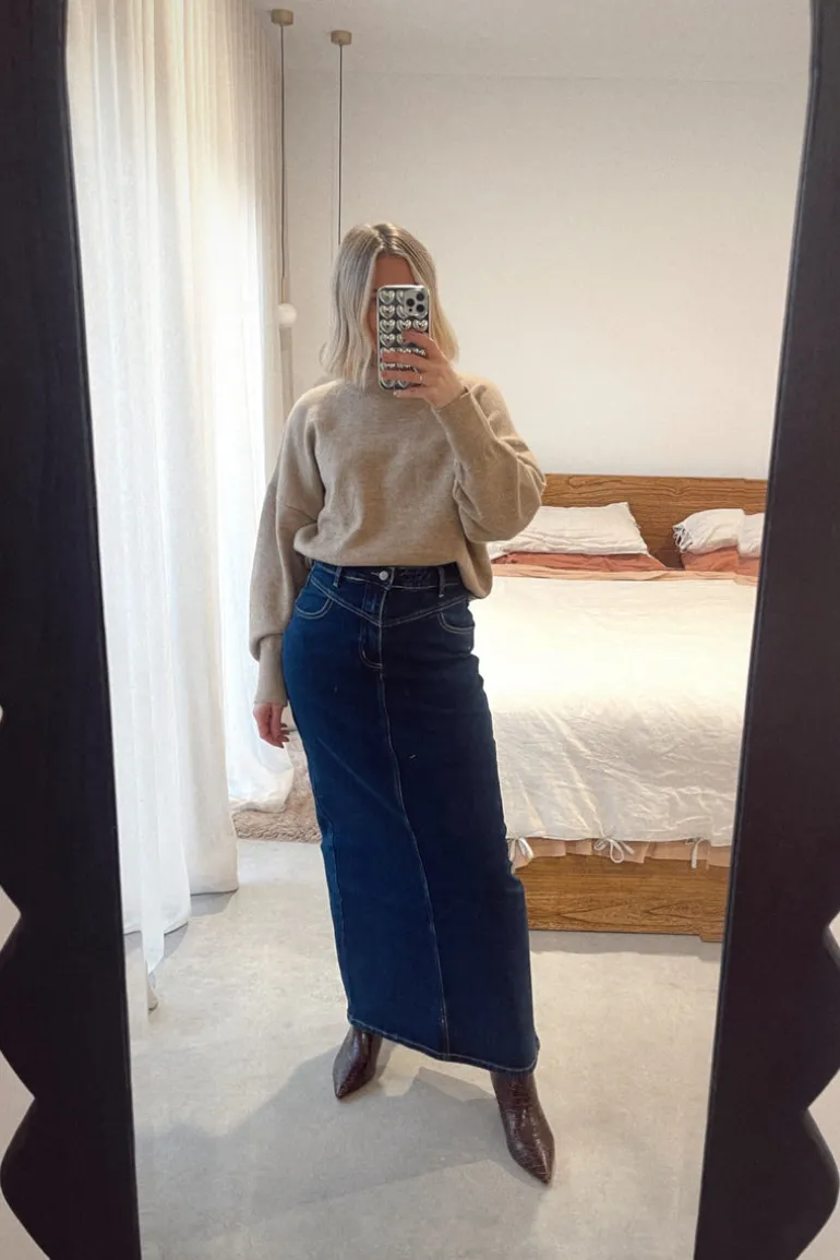 Axis Denim Maxi Skirt