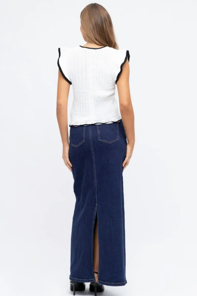 Axis Denim Maxi Skirt