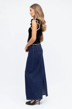 Axis Denim Maxi Skirt