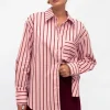 Azalea Stripe Shirt Pink/Red