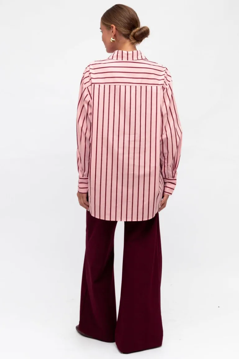 Azalea Stripe Shirt Pink/Red