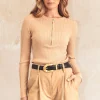 Bailey Zip up Knit Top