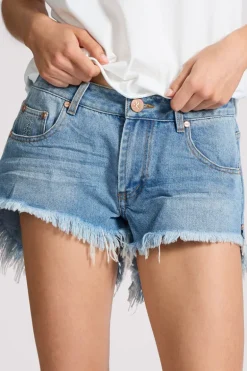 Bonitas Low Waist Denim Shorts - Bolt Blue