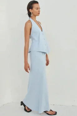 Brioni Maxi Skirt Sky Blue