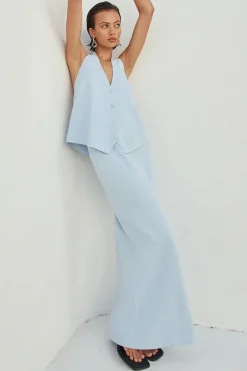 Brioni Maxi Skirt Sky Blue