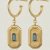 BYZANTINE EARRINGS GOLD VERMEIL