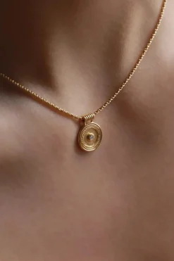 Capella Coin Necklace Gold Vermeil