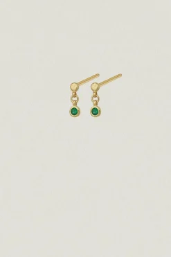 Ceres Drop Studs Gold Vermeil