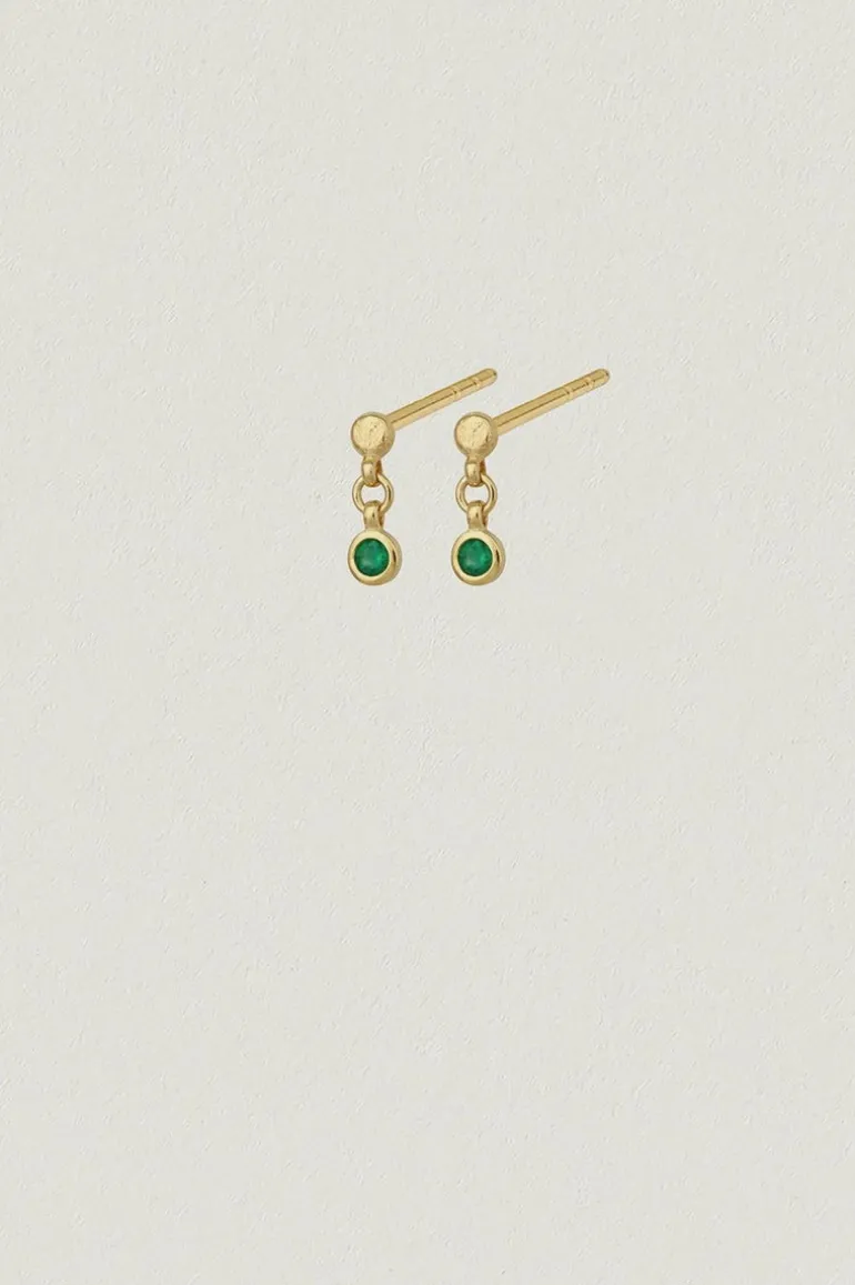 Ceres Drop Studs Gold Vermeil