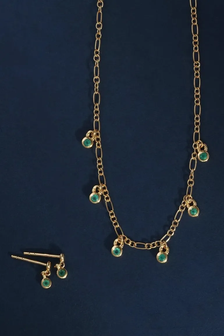 Ceres Drop Studs Gold Vermeil