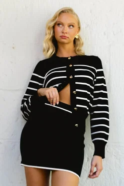 Cherith Stripe Knit Cardi