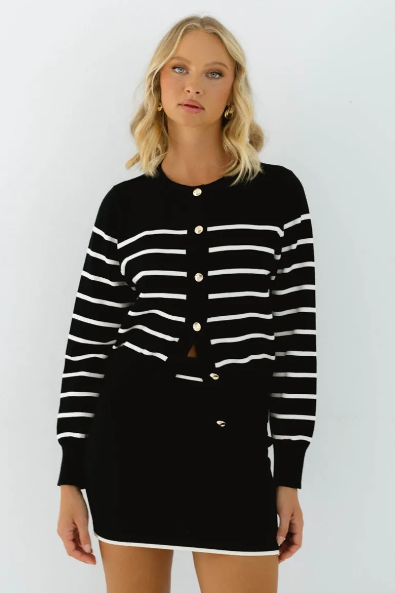 Cherith Stripe Knit Cardi