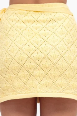Chloe Crochet Skirt sky