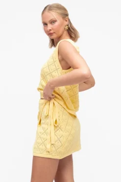 Chloe Crochet Skirt sky