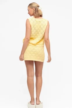 Chloe Crochet Skirt sky