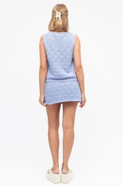 Chloe Crochet Skirt sky