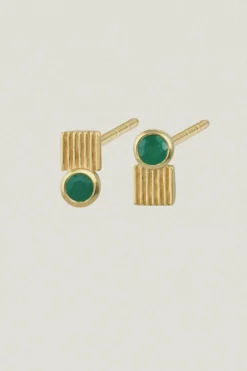 CINDI STUDS GOLD VERMEIL