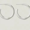 CIRCE HOOPS MEDIUM SILVER