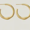 CIRCE MEDIUM HOOPS GOLD VERMEIL
