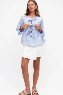 Daisy Tie front Blouse