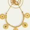 DENARII STATEMENT NECKLACE GOLD