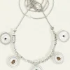 DENARII STATEMENT NECKLACE SILVER