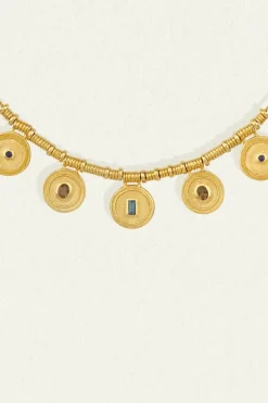 DENARII STATEMENT NECKLACE GOLD