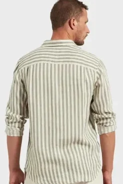 FARRELLY SHIRT JASPER GREEN STRIPE