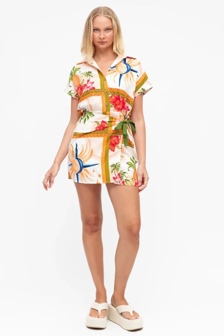 Fins Wrap Skirt Dress