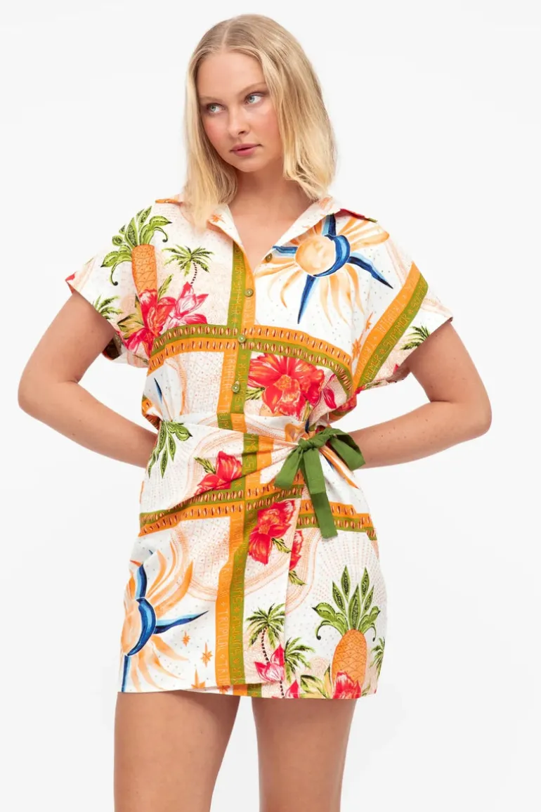 Fins Wrap Skirt Dress