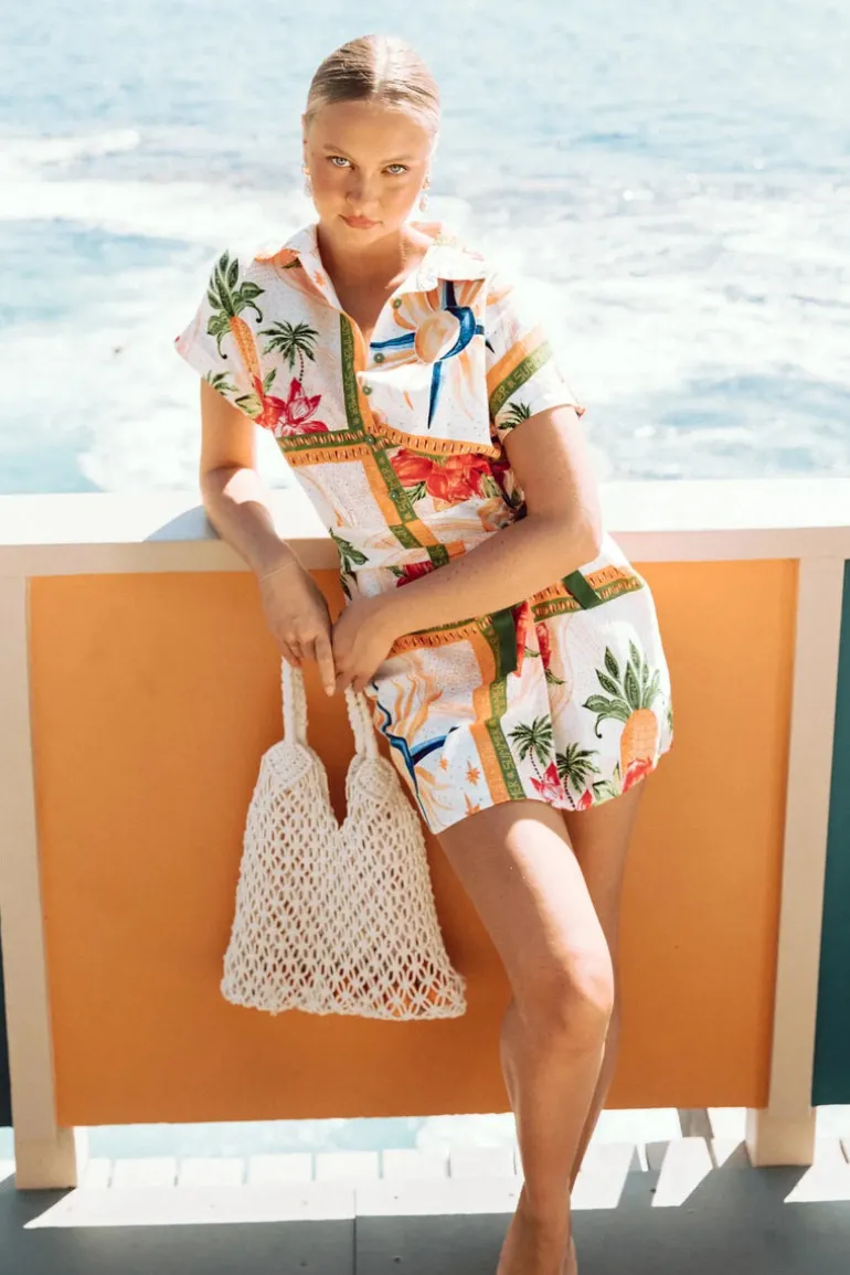 Fins Wrap Skirt Dress