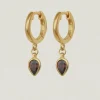 FLAME EARRINGS GOLD VERMEIL